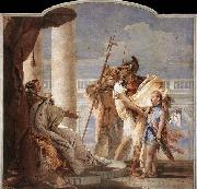 TIEPOLO, Giovanni Domenico Aeneas Introducing Cupid Dressed as Ascanius to Dido oil on canvas